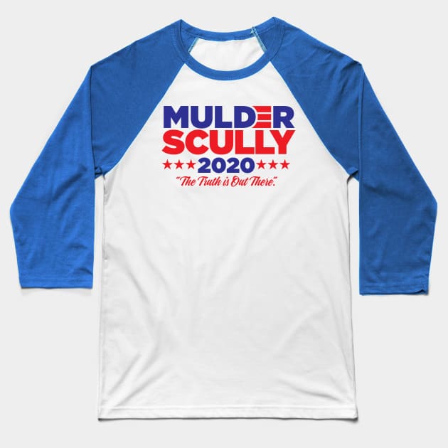 MULDER SCULLY 2020 Baseball T-Shirt by MindsparkCreative